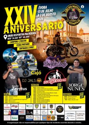 XXIV Anivers&aacute;rio | Grupo Motard O Templo